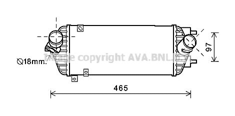 AVA QUALITY COOLING Интеркулер HY4293